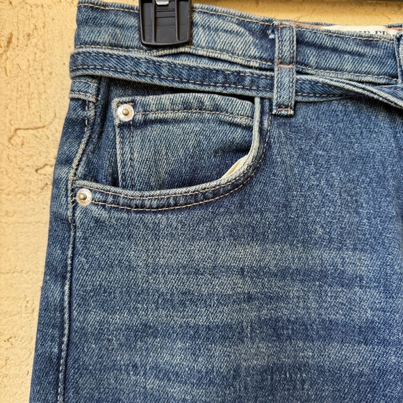 Free People We the Free Sabine Slim Straight Jeans Sz 30 HIBERNATE Blue NWT - Picture 7 of 16